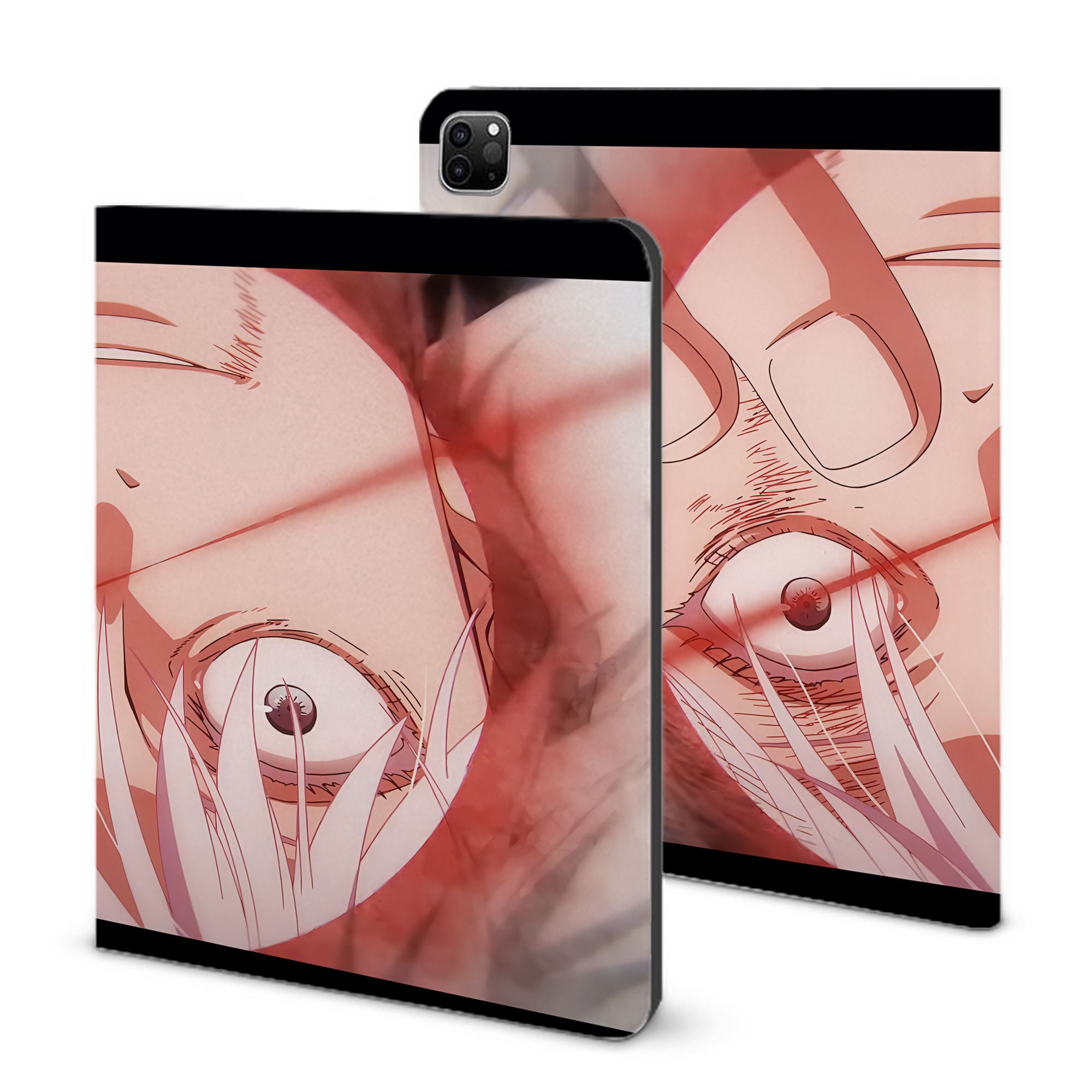 （画像用） 呪術廻戦 Jujutsu Kaisen IPad ケース ブック型 PUレザー TPU 耐衝撃 軽量 薄型 ペン収納なし 全面保護 IPad 各モデル対応